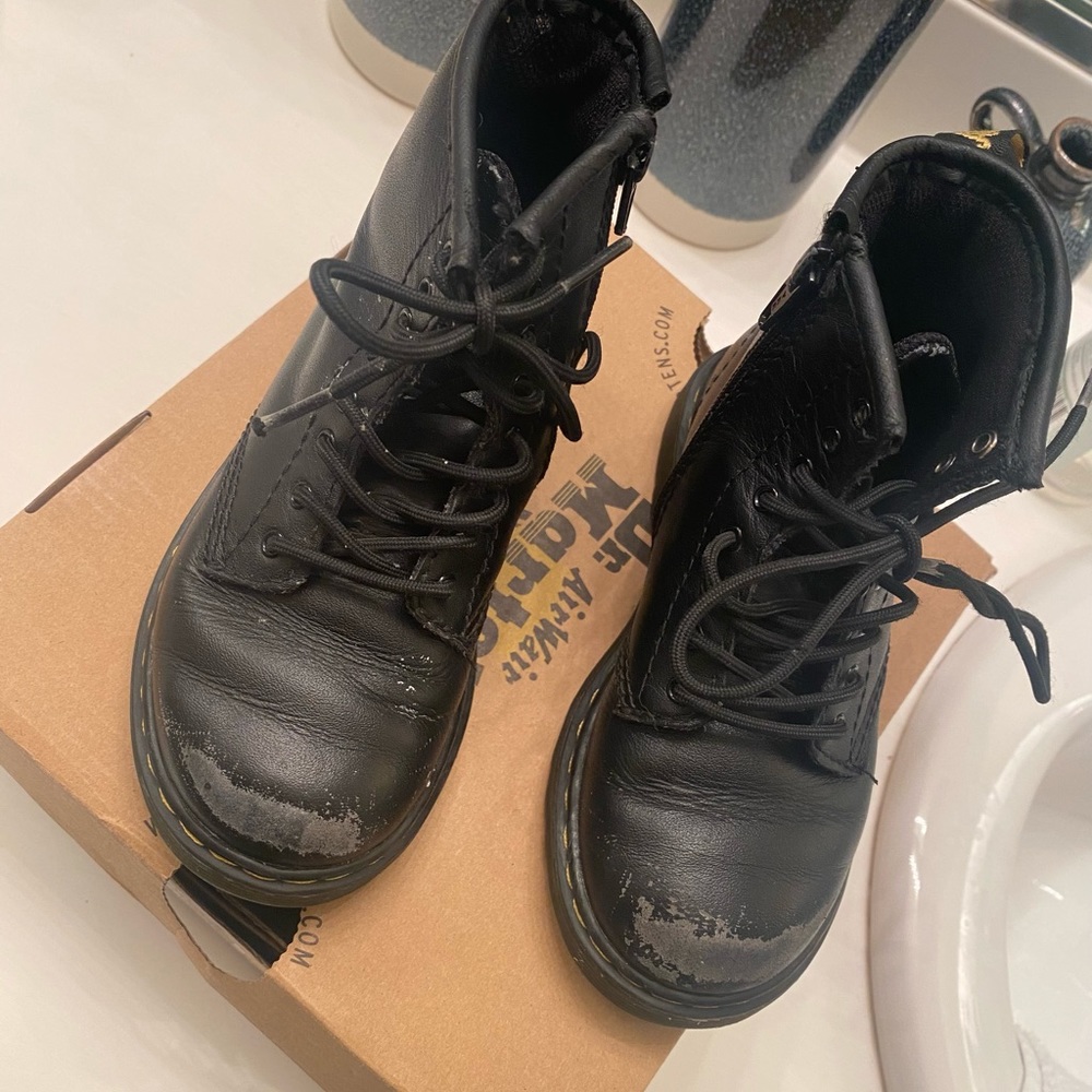 Toddler black Doc Martens (used)